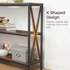 MAHANCRIS 47.2" Sofa Table, Industrial Console Table, 3-Tier Entryway Table - Image 6