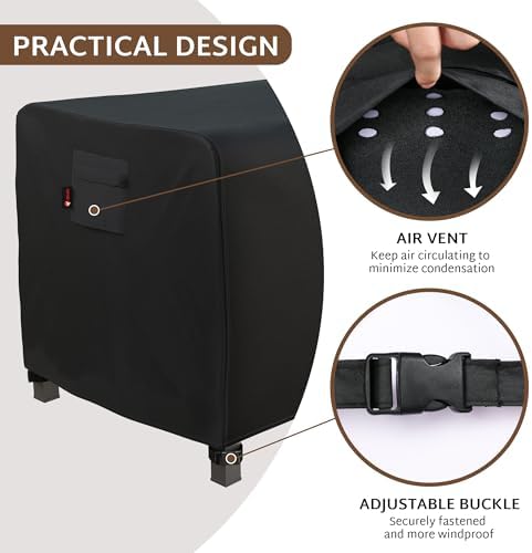 iBirdie Outdoor Fire Pit Cover 44 x 32 inch, - Image 3