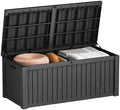 LAUSAINT HOME 260 Gallon Resin Deck Box, Outdoor Toy Storage Box, Package by LAUSAINTHOME