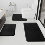 HUXMEYSON Bathroom Rugs Sets 3 Piece, Non-Slip & Quick Dry Bath Mat Set by HUXMEYSON