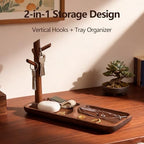 Solid Black Walnut Wooden Key Tray, Key Bowl - Image 5