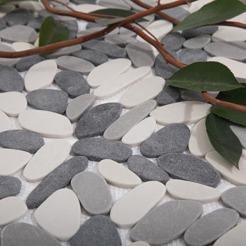 Grey Pebble Tile for Shower Floor by Adolif