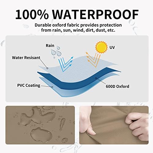 Easy-Going Heavy Duty Outdoor Bench Couch Cover, 88Wx40Dx33H inch - Image 3