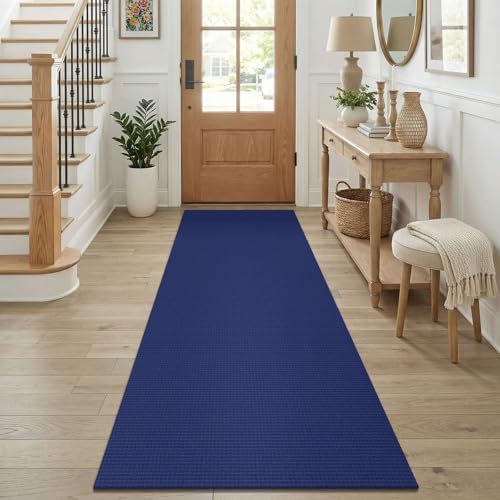 KOZYFLY Cotton Runners for Hallway 2.5'x8', Washable Runner Rug, Woven Non Slip by KOZYFLY