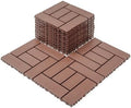 Plastic Interlocking Deck Tiles, 44 Pack, Z Style, Non-Slip Patio Floor Decking by Unknown
