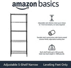 Amazon Basics 5-Shelf Multipurpose Adjustable Steel Garage Shelving Unit - Image 3