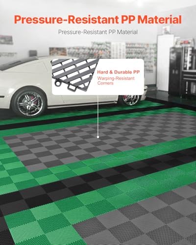 VEVOR Interlocking Drainage Mat, 12” x 12” Modular Interlocking Cushion - Image 2