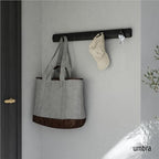 Umbra Flip Coat Rack, Wall Mount 8-Hook, Space Saving - Image 2