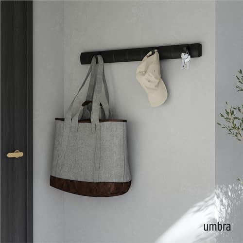 Umbra Flip Coat Rack, Wall Mount 8-Hook, Space Saving - Image 2