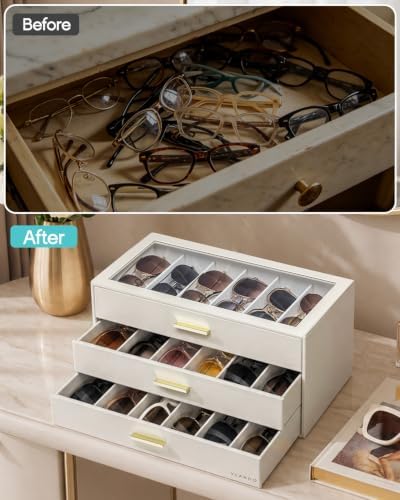 VLANDO 18-Slot Sunglasses Organizer Case - Image 4