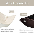 KINIVA 2 Pack PU Leather Jewelry Valet Tray - Image 3