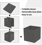 Foldable Storage Cubes Bins, 11 Inch Cloth Storage Cube Fabric Storage Box - Image 6