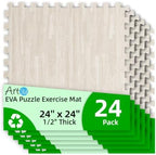Art3d 24-Pack 24"x24" EVA Interlocking Exercise Mats, 96 Sq.Ft by Art3d