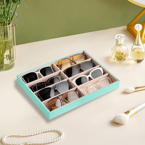 Frebeauty 8-Slot Sunglass Organizer Tray, Sunglass Holder - Image 2
