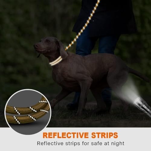 Taglory Rope Dog Leash for Medium Large Dogs, 6 FT Padded Handle - Image 5