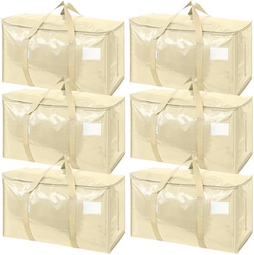 TICONN 6 Pack Extra Large Moving Bags Heavy Duty by TICONN