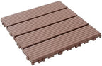 44 Pack Interlocking Deck Tiles, Plastic Patio Flooring（Texture） by Unknown