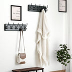 Dseap Coat Rack Wall Mount: Modern, Heavy-Duty, 17.4" Long 5-Double-Hooks - Image 5