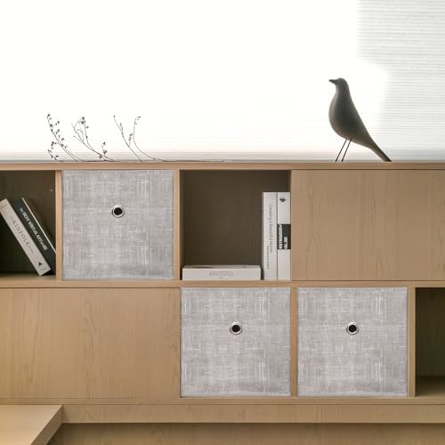 Foldable Storage Cubes Bins, 11 Inch Cloth Storage Cube Fabric Storage Box - Image 4