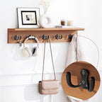 PETKABOO 31.5" Shoe Bench with Coat Rack Hidden Drawer and Side Holder - Image 4