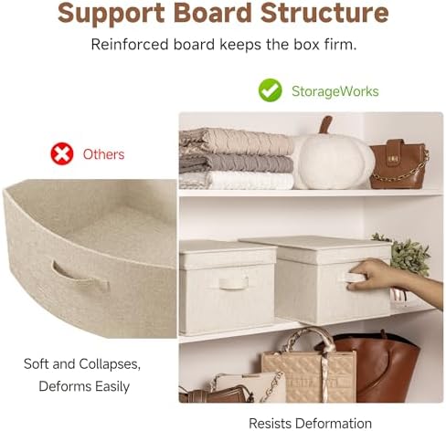 StorageWorks Fabric Storage Bins, Storage Basket - Image 4
