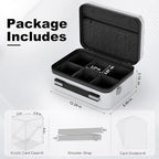Proijeut Card Deck Box with Portable Case, 6 Pack Clear Commander Deck Box with - Image 2