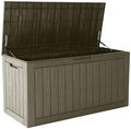 Outdoor Storage Box Waterproof, 110 Gallon Deck Box by WTFGO