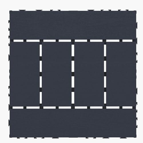 Ball & Cast Plastic Interlocking Deck Tiles, Non-Slip Drainage Holes - Image 3