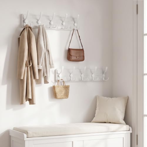WEBI Coat Rack Wall Mount, 5 Triple Hooks - Image 5