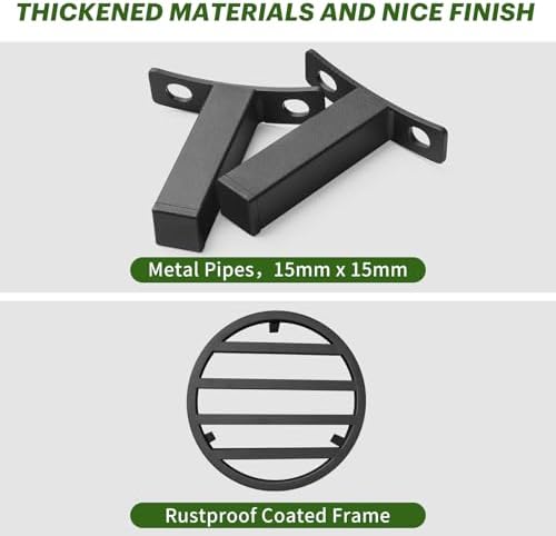 3 Pack 10.2 Inch Metal Plant Stands Outdoor Indoor Pot Riser - Image 2