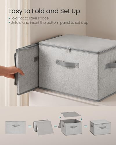 SONGMICS Set of 3 Storage Bins - Image 4