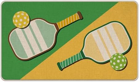 Pickleball Sport Welcome Front Door Mat by Livcoz