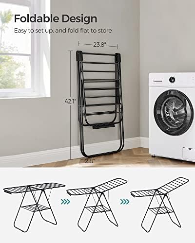 SONGMICS Clothes Drying Rack, Foldable Space-Saving Laundry Drying Rack - Image 4