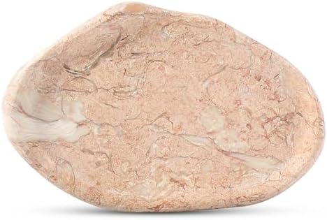 Koville Luxurious Natural Pink Marble Vanity Tray, Cloud Shape Serving Stone by Koville