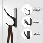 pickpiff 10 Pack Matt Black Self-Adhesive Hook, 13LB Hanger - Image 5