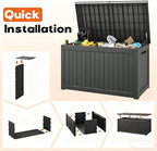 Outdoor Storage Box, Resin Deck Boxes Indoor and outdoor, Waterproof Storage - Image 7
