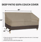 Easy-Going Heavy Duty Outdoor Bench Couch Cover, 88Wx40Dx33H inch - Image 6