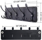 SKOLOO Rustic Wall Mounted Coat Rack: 16" Stud Spacing, Pine Real Wood Plank - Image 5
