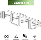 Wall Mounted Coat Rack-4 Hooks, Heavy Duty Stainless Steel Wall Hooks - Image 2
