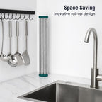 Tomorotec Roll Up Dish Drying Rack Over Sink, 304 Steel - Image 3