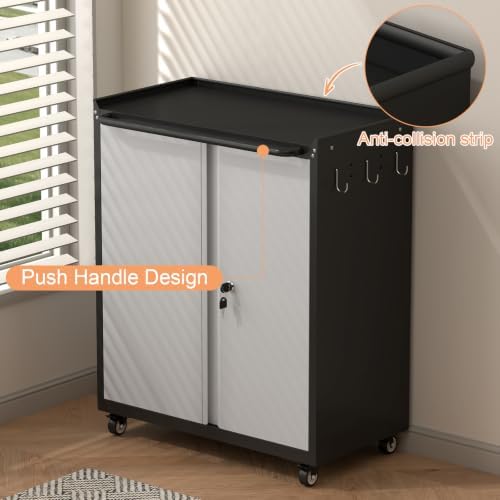 32''H Metal Garage Storage Cabinet - Image 6