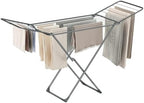 SONGMICS Clothes Drying Rack, Heavy Duty, 2 Gullwings by SONGMICSbySONGMICSHOME