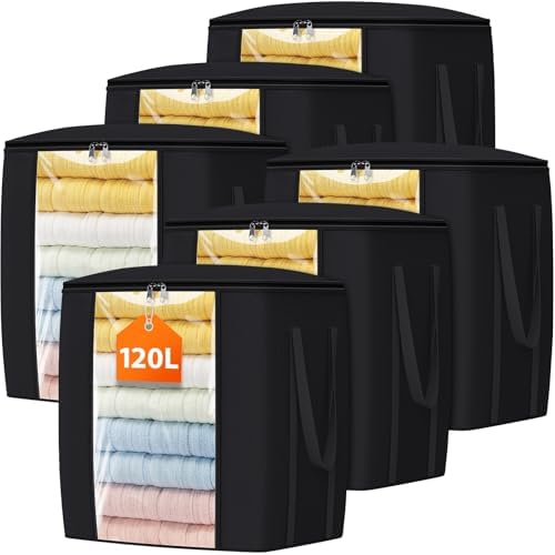 TasticTotes 120L Extra Large Blanket Clothes Storage Bags, 6 Pack by Unknown
