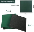 MYOYAY 4 Pack Interlocking Tiles 20"x20"x1" Heavy Duty Rubber Tile Green - Image 2