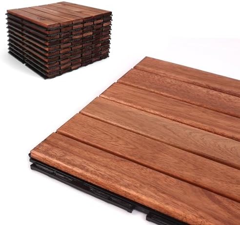 Acacia Deck Tiles Interlocking Outdoor Flooring - Image 2