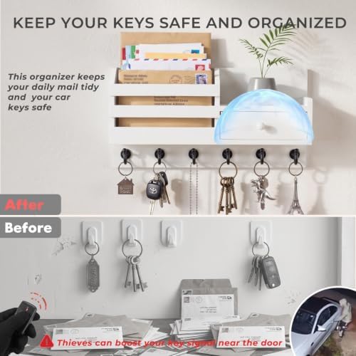 Key Holder Wall Mount with car Key Faraday Box - Image 4