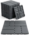 44 PCS 12"x12" Interlocking Deck Tiles by Unknown
