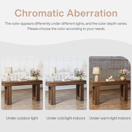 Tribesigns Farmhouse Console Table, 63-Inch Long Narrow Sofa Table Behind The - Image 6
