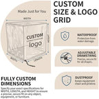 Custom Size Clear PVC Dust Cover, Made to Measure Size - Image 3