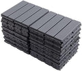 30PC Interlocking Deck Tiles, Waterproof Indoors Outdoor Flooring Tiles by DDBESSIC